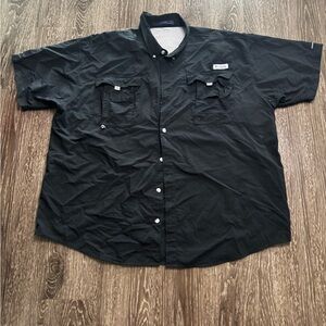 Columbia Men's Black Short Sleeve Shirt Size XXL